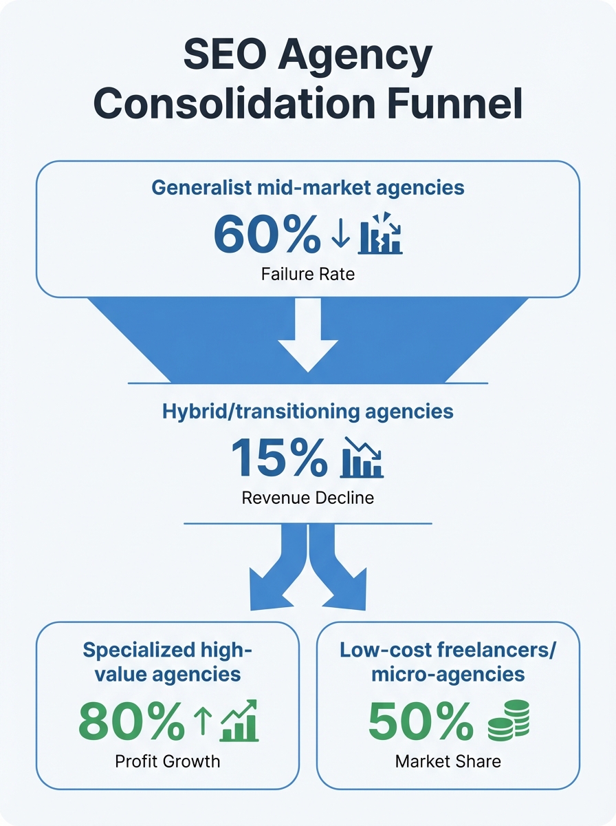Why 90% of SEO Agencies Will Fail in 2026—And What Separates Survivors from the Rest