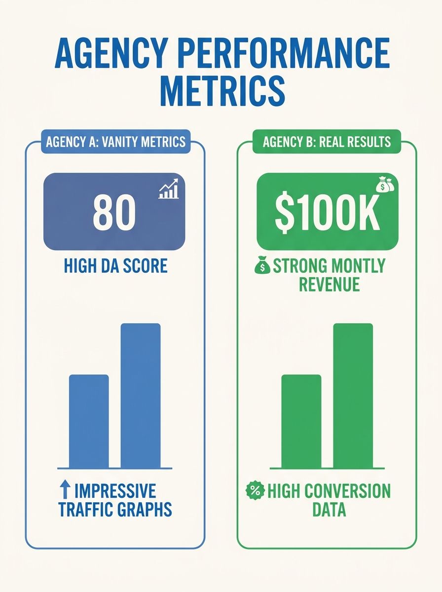 The Agency Selection Data Trap: Why Performance Metrics Alone Won't Predict Your SEO Success