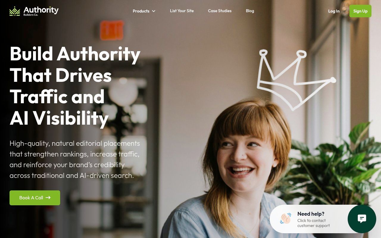 Authority Builders homepage
