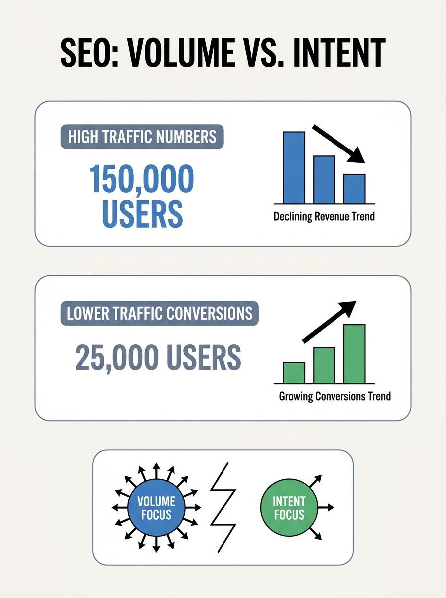 Search Intent vs. Search Volume: Why Your SEO Agency Is Optimizing for the Wrong Keywords