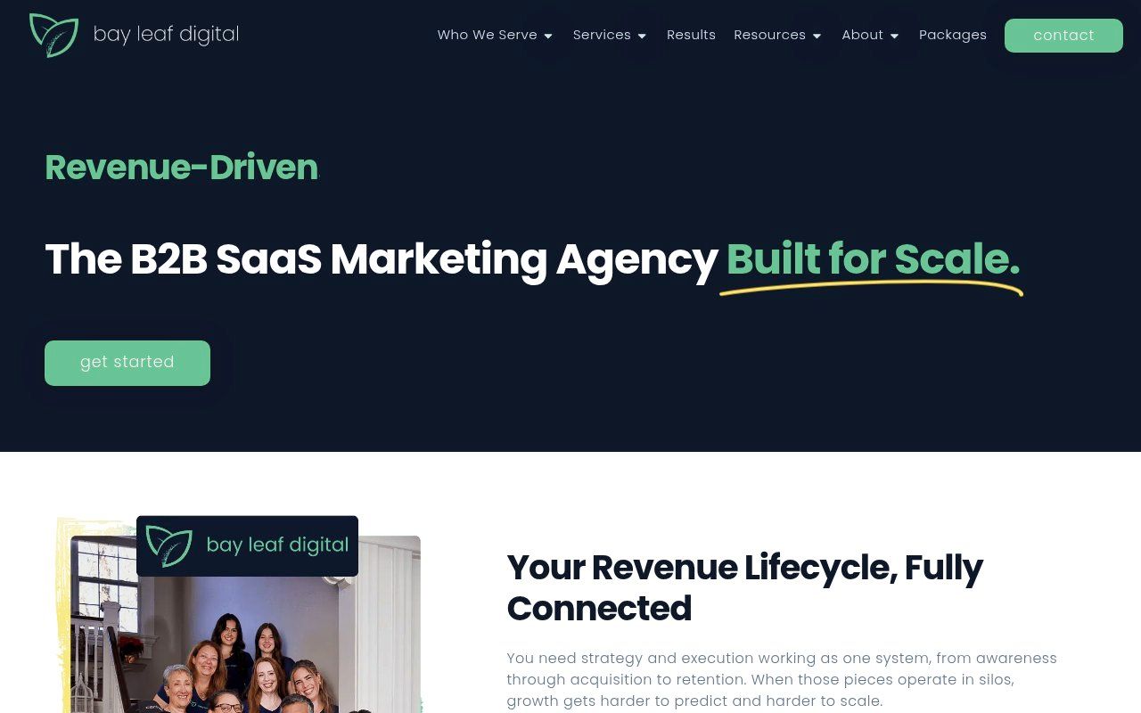 Bay Leaf Digital homepage