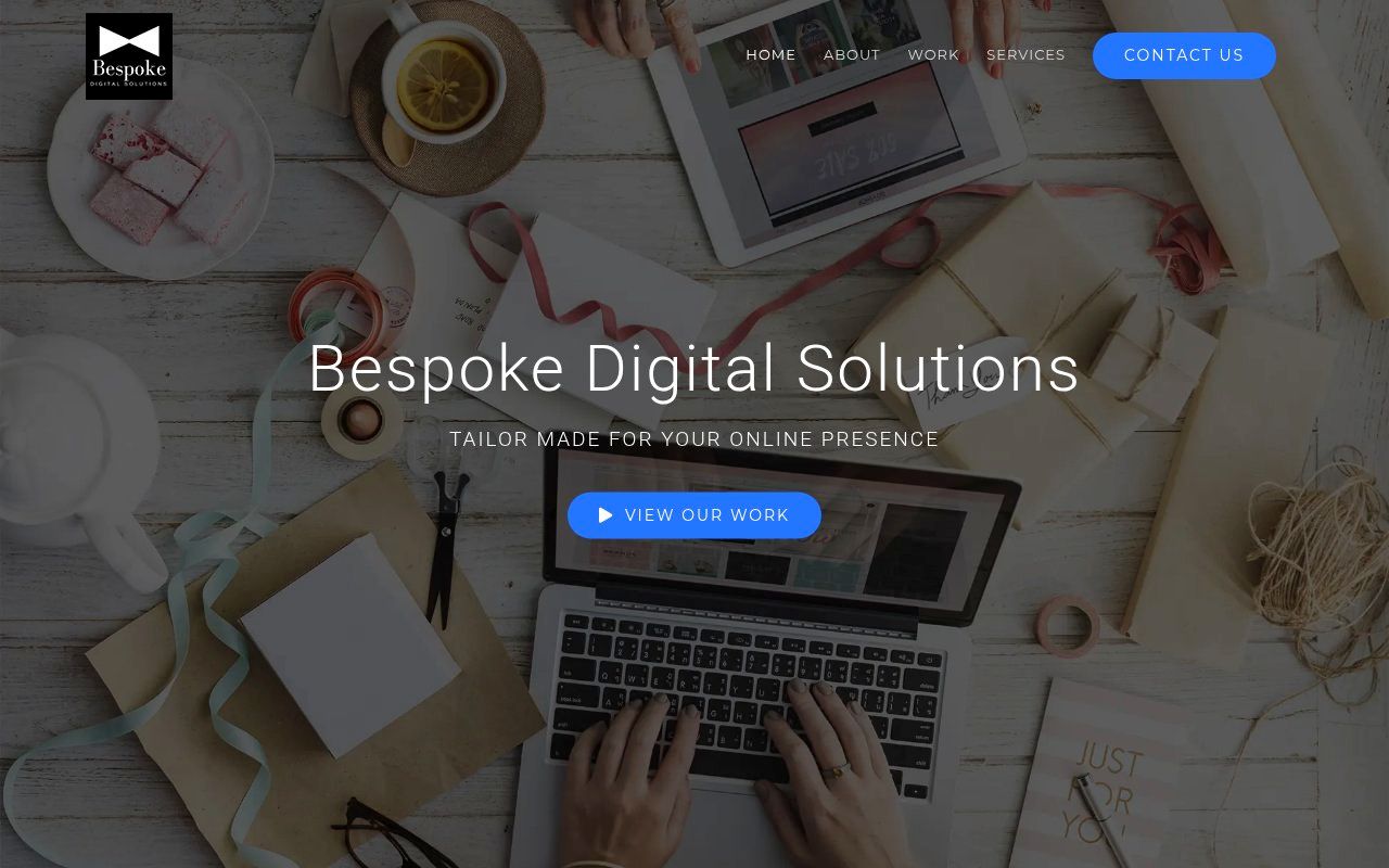 Bespoke Digital Solutions homepage