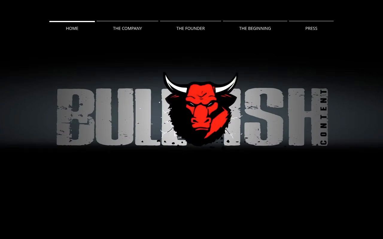 Bullish Content homepage