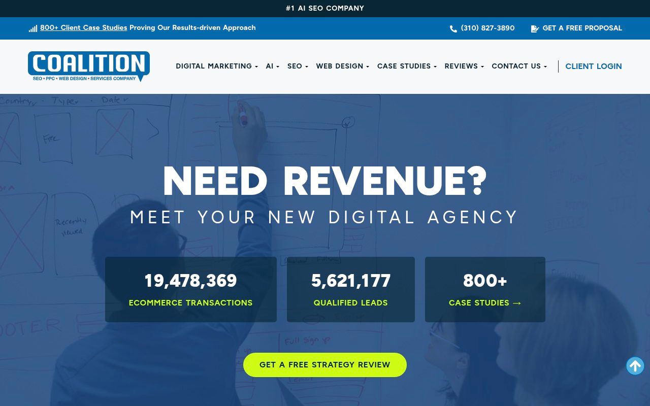 Coalition Technologies homepage