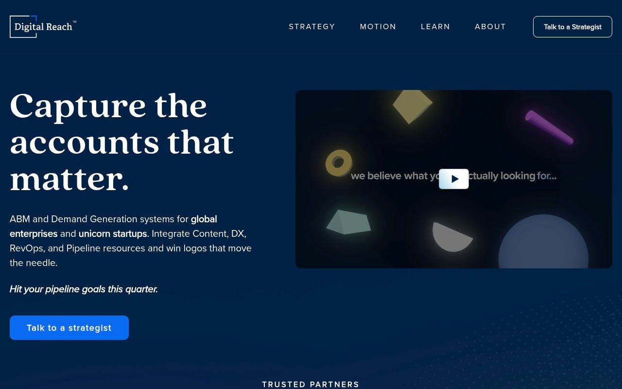 Digital Reach Agency homepage