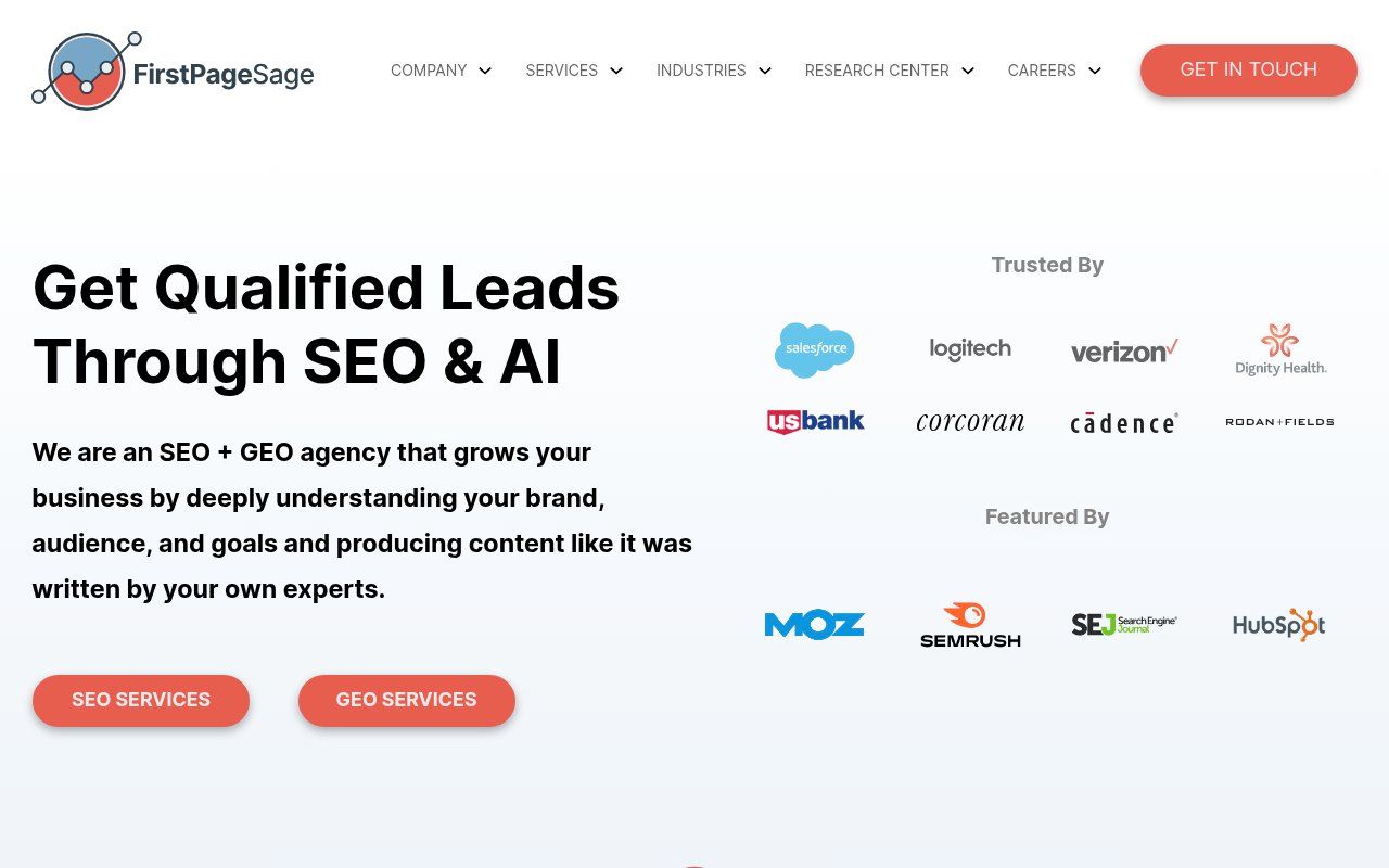 First Page Sage homepage