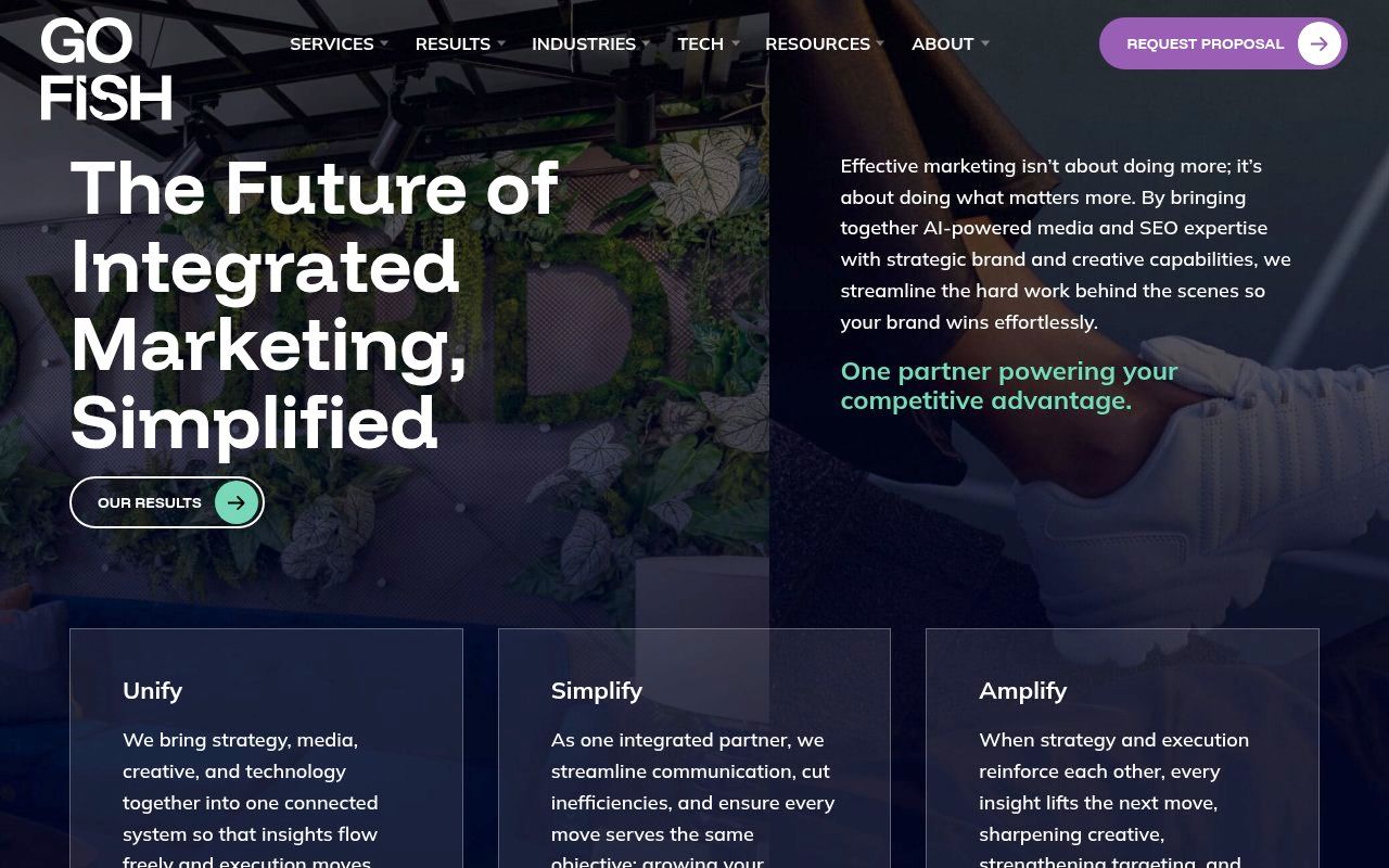 Go Fish Digital homepage