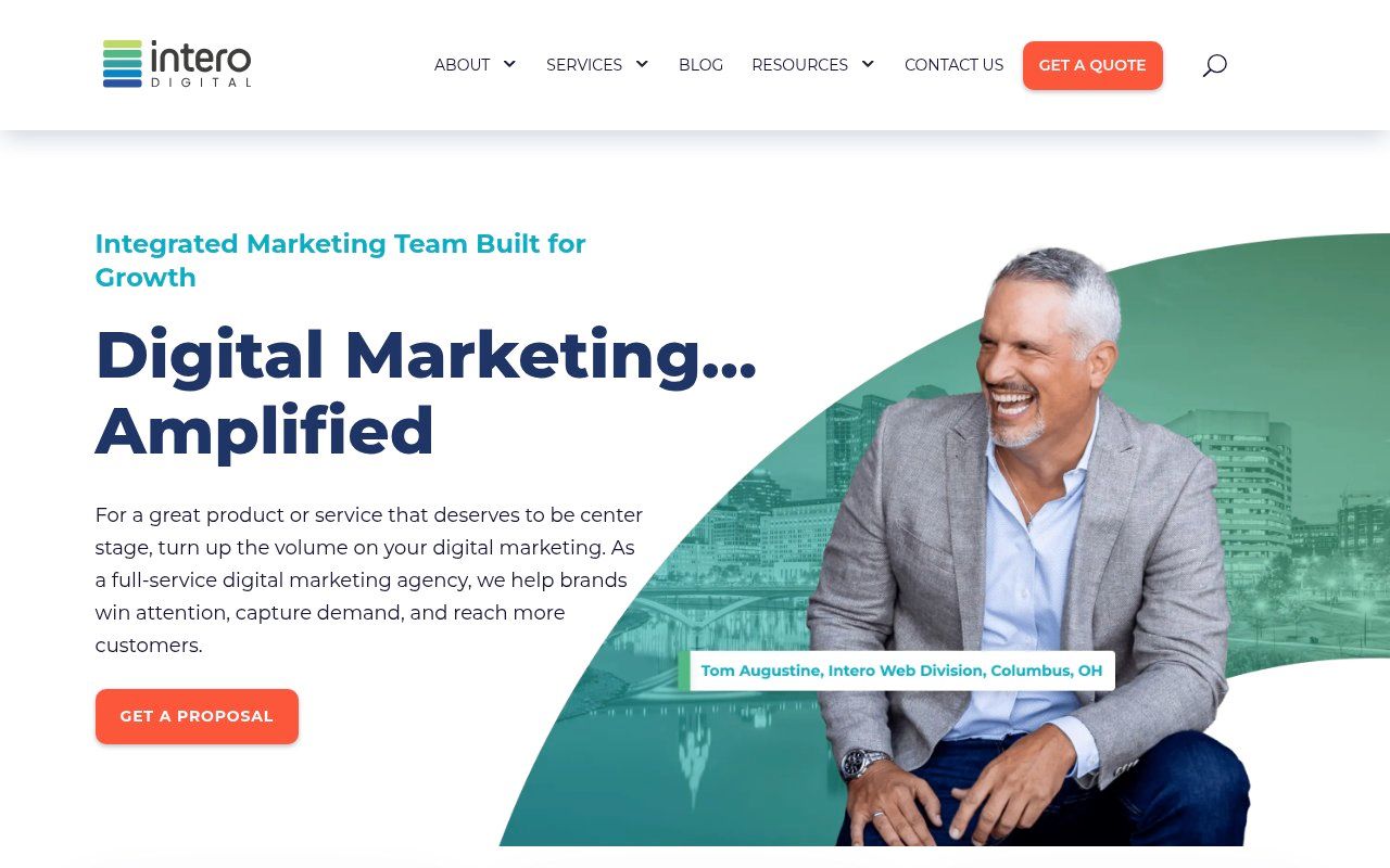 Intero Digital homepage