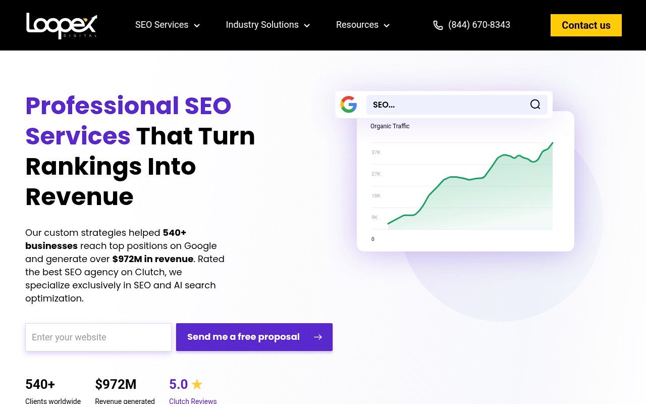 Loopex Digital homepage