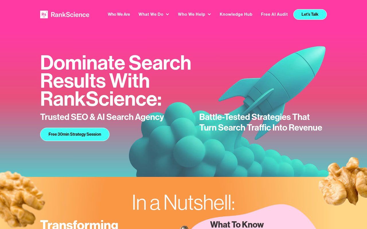 Victorious (formerly Rank Science) homepage