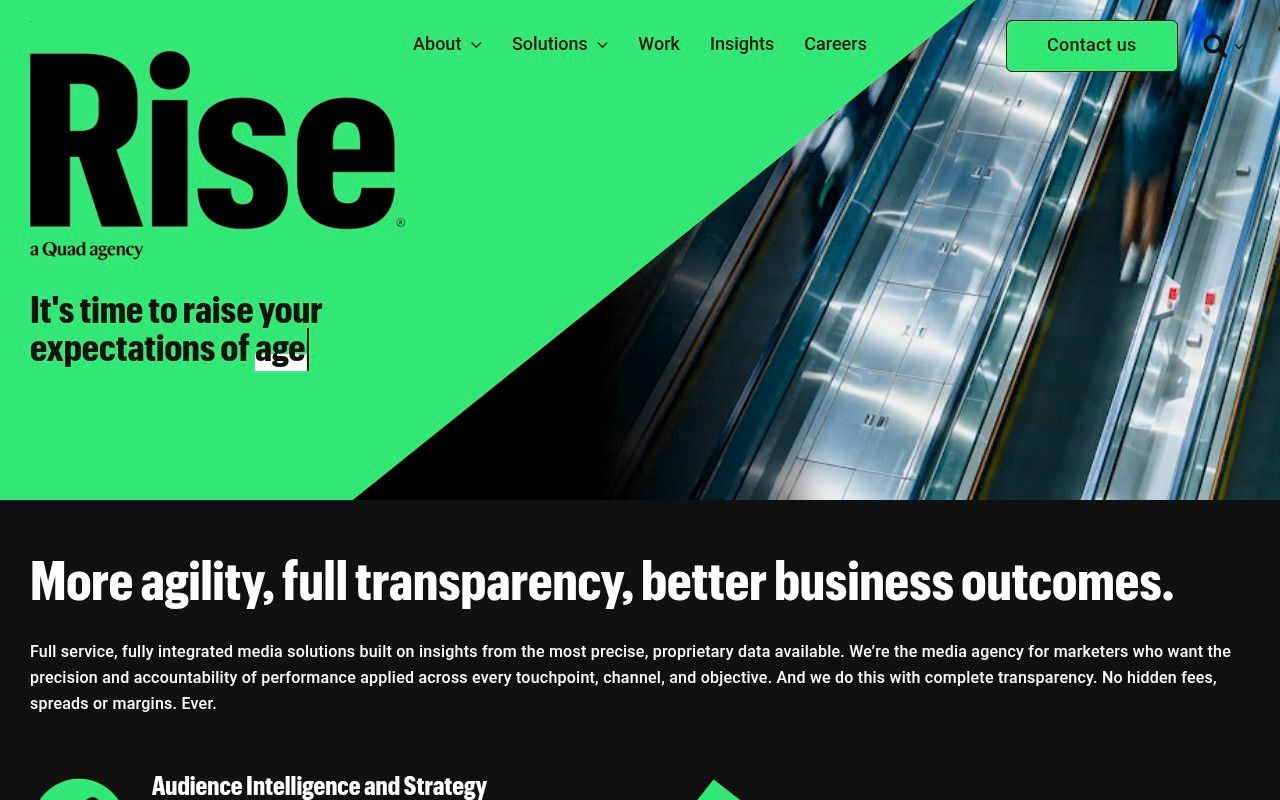 Rise Interactive homepage