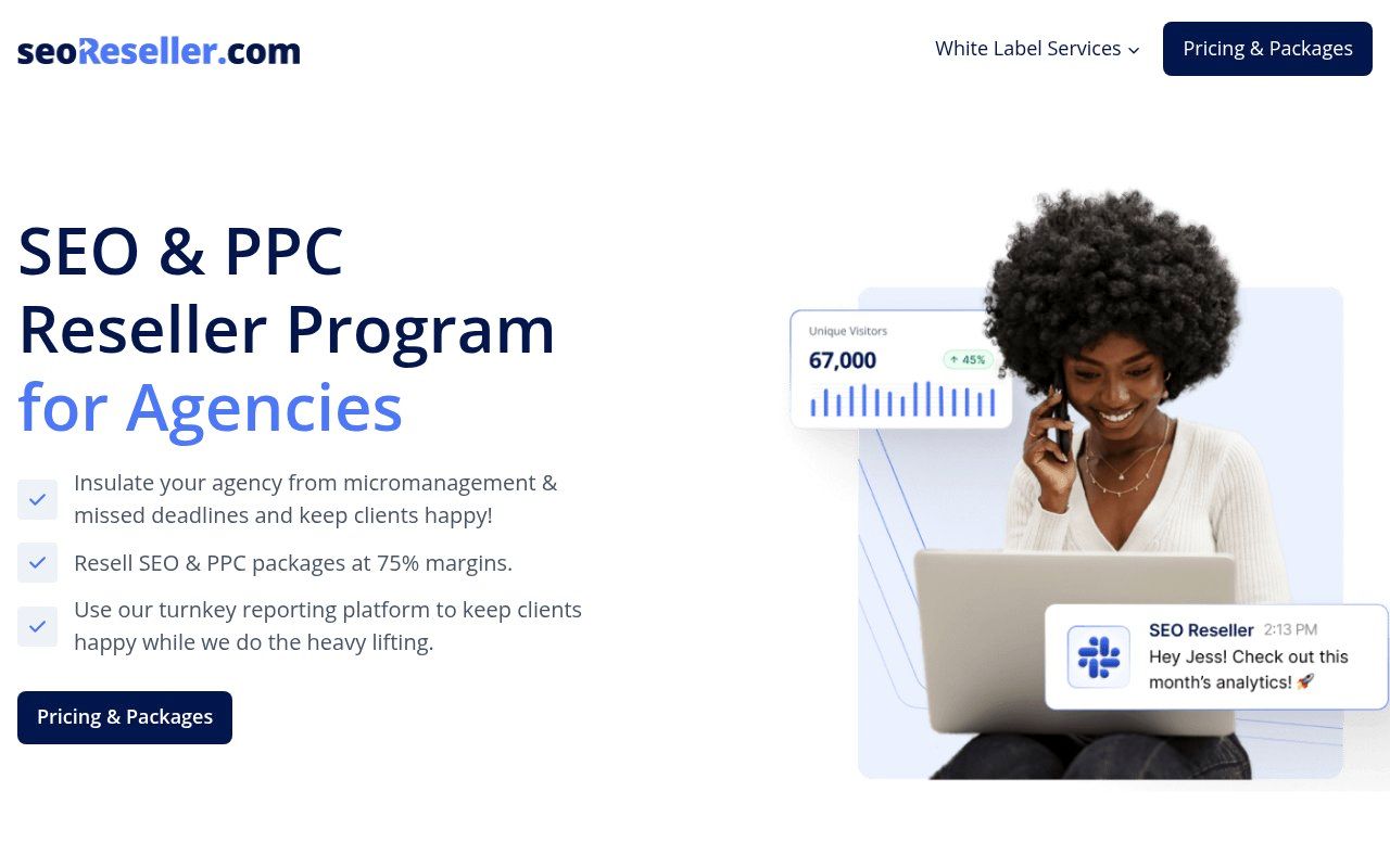 SEOReseller homepage