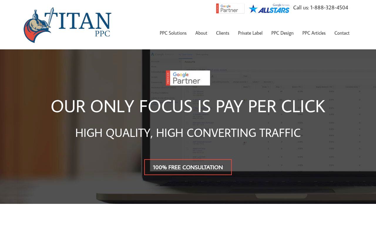Titan PPC homepage