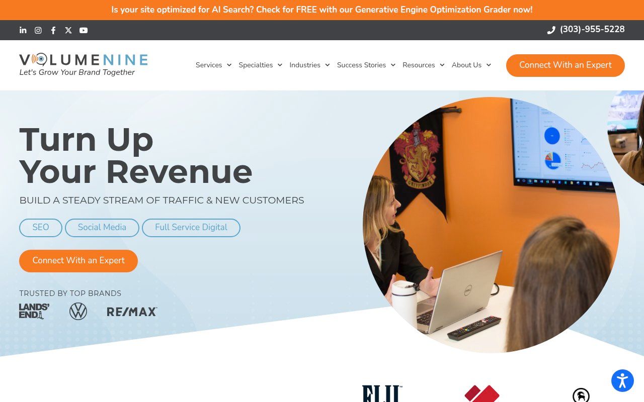 Volume Nine homepage