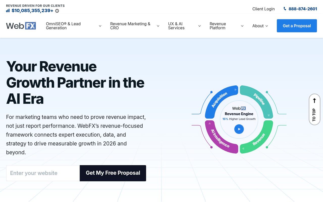 WebFX homepage