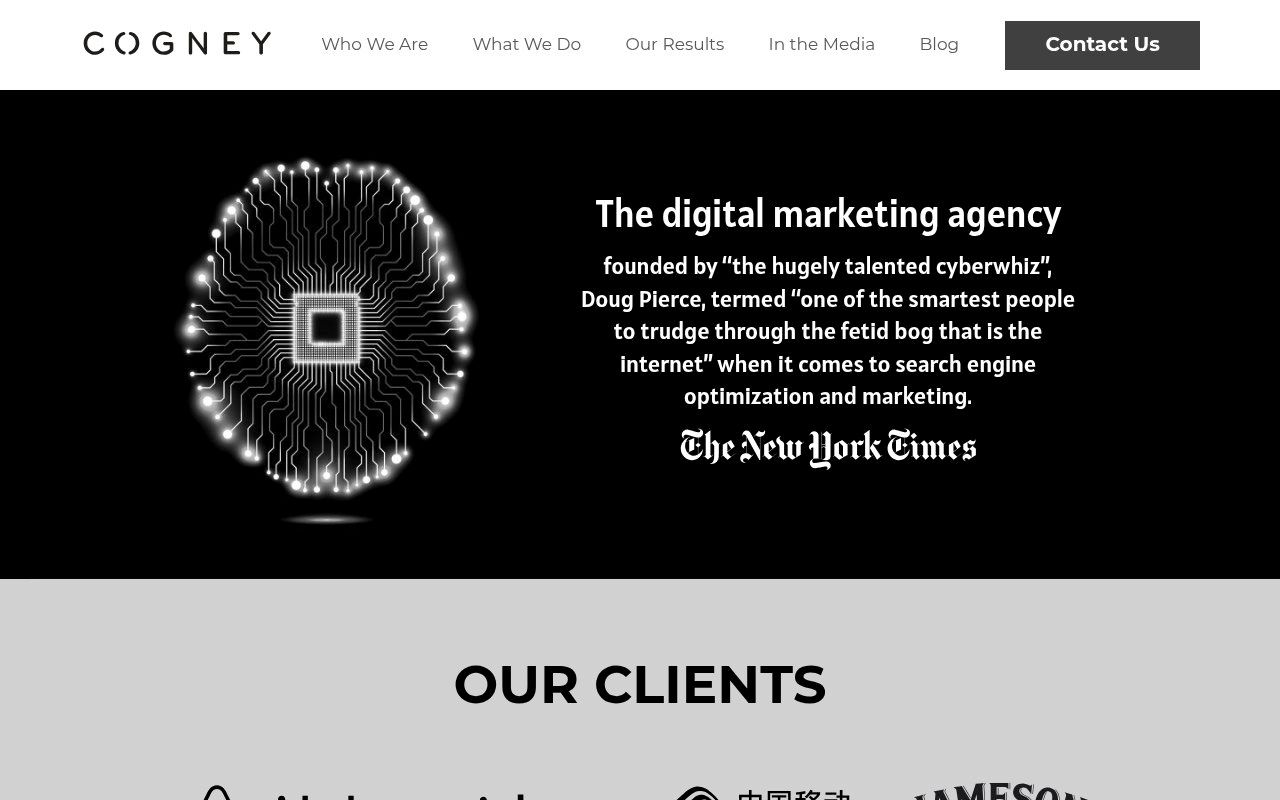 Cogney homepage screenshot