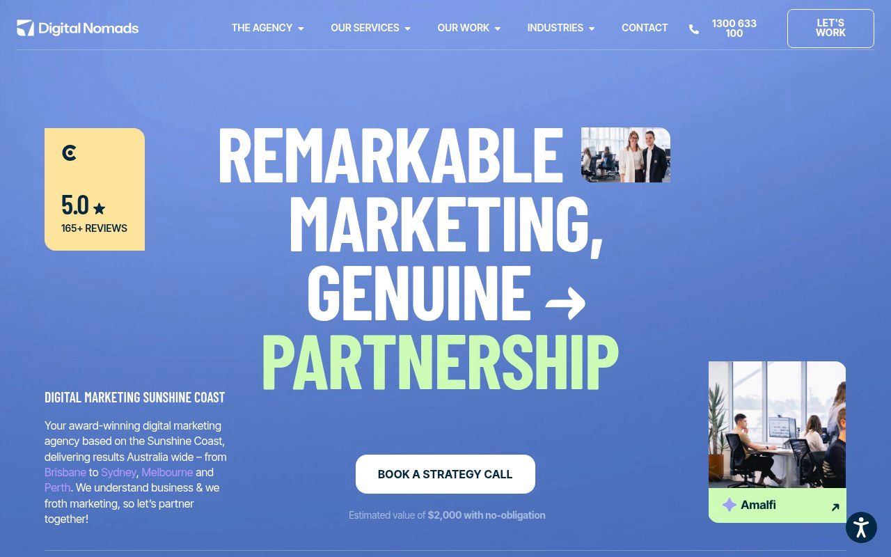 Digital Nomads HQ homepage screenshot