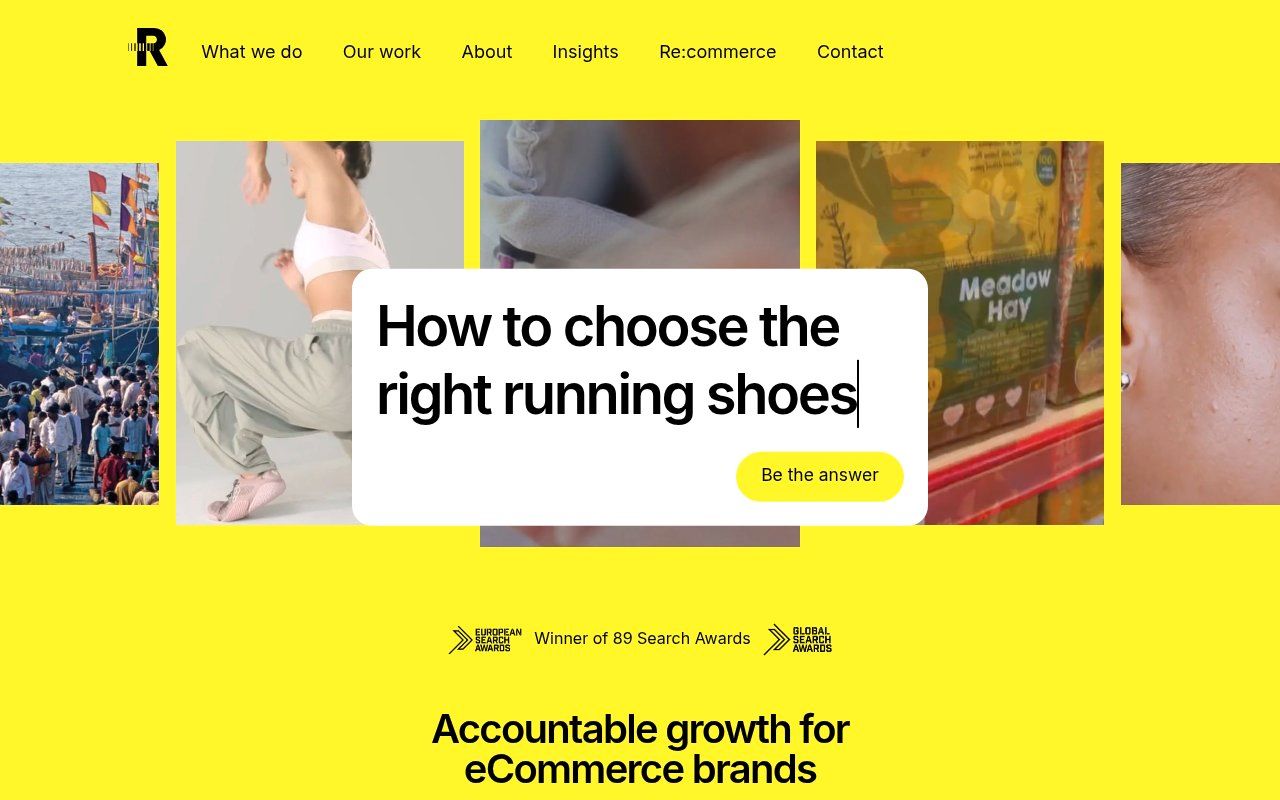 Re:signal homepage screenshot