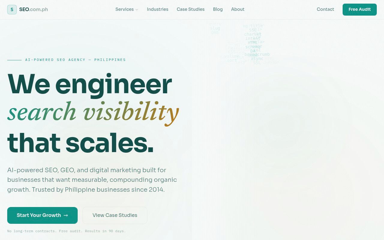SEO.com.ph homepage screenshot