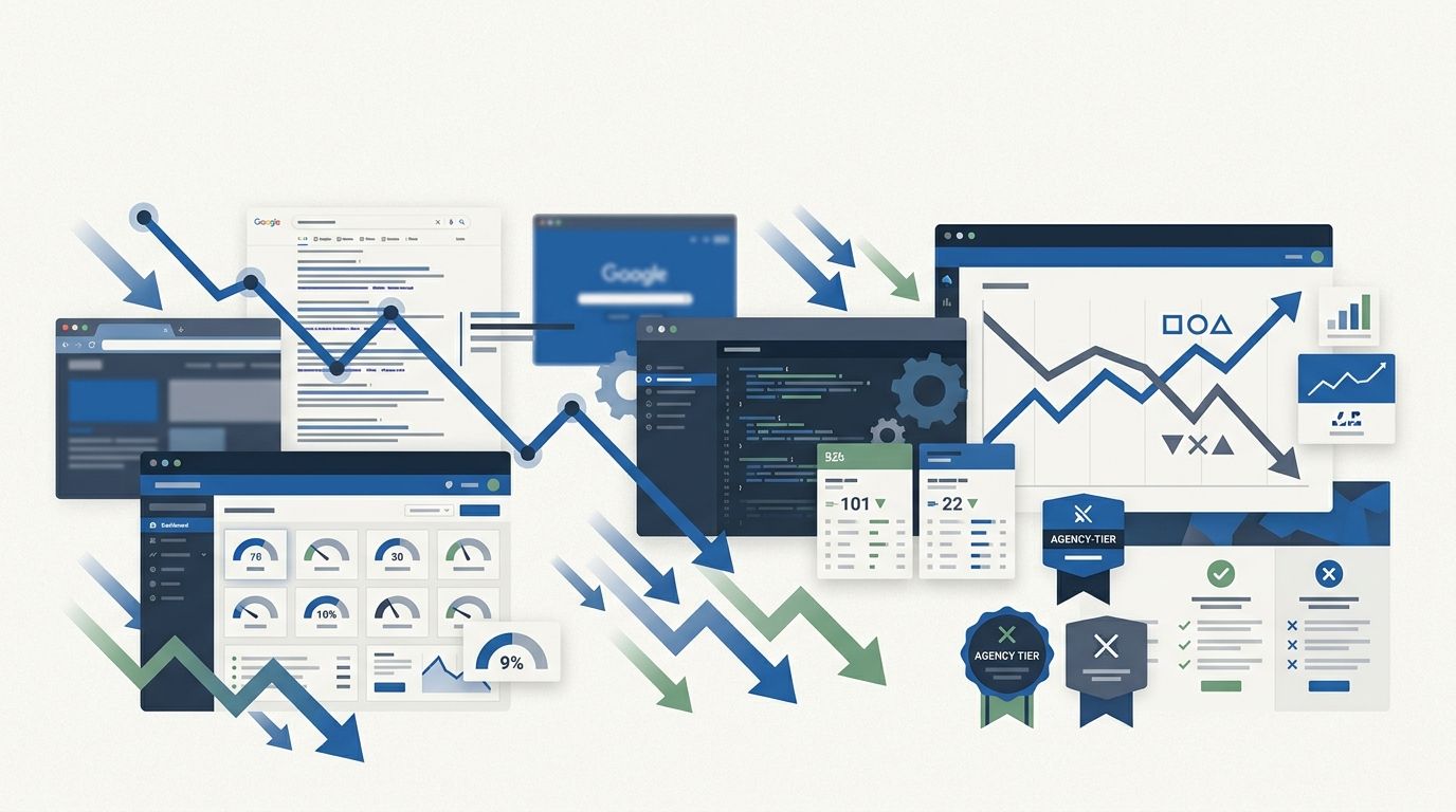 Organic Traffic Declines Persist Despite SEO Improvements, LeadRaft Marketing Framework Shows
